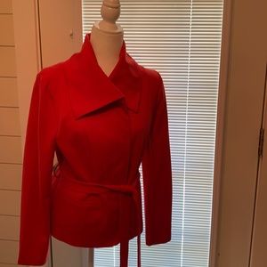 Classy red jacket year round weight